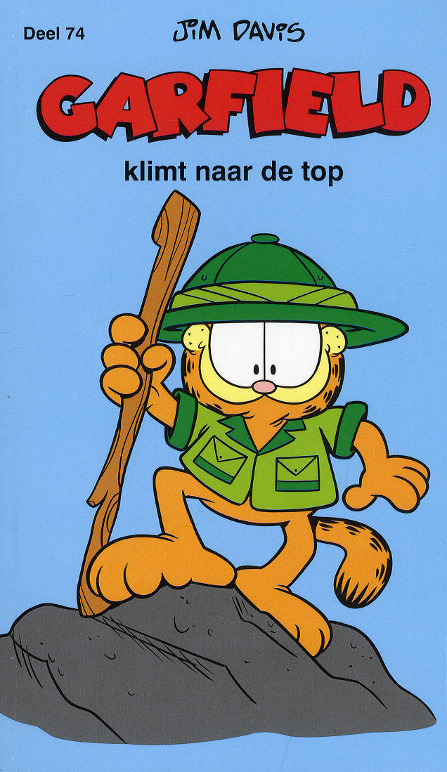 Garfield klimt naar de top